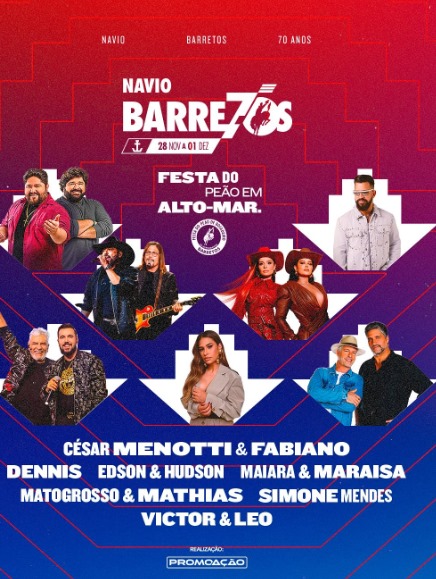 Navio Barretos 70 Anos 